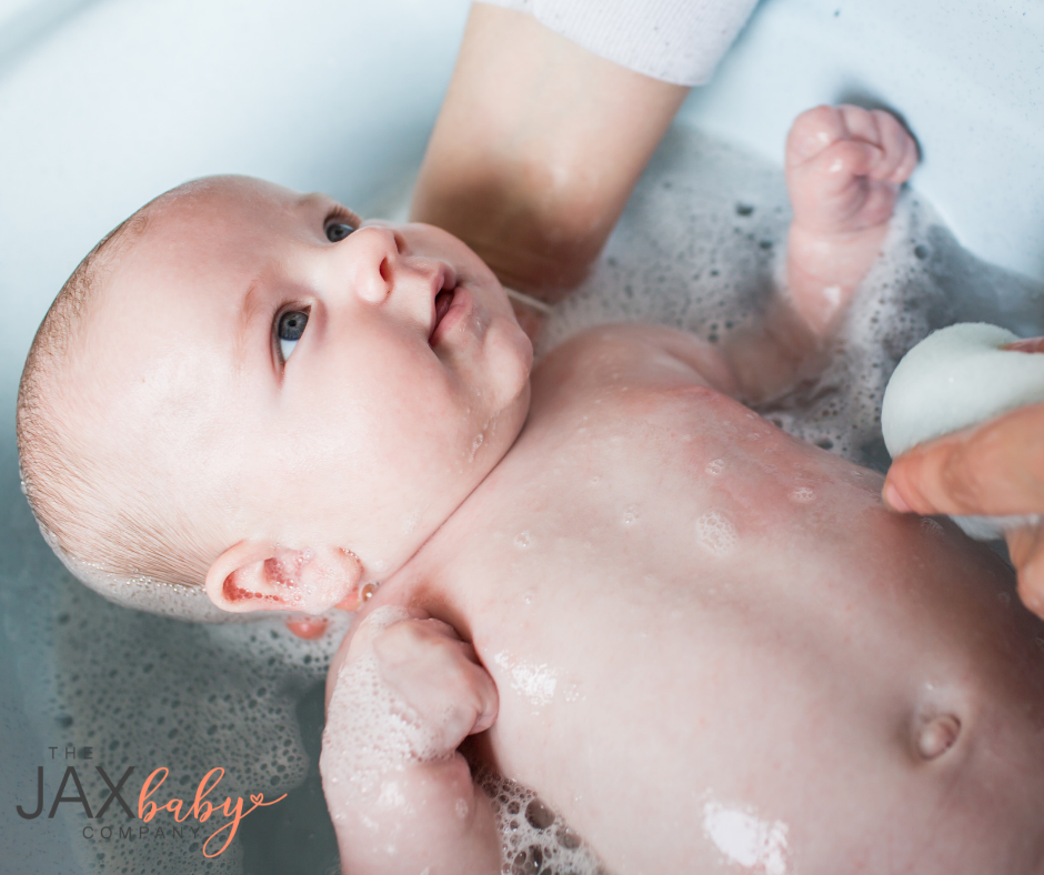 Newborn Baby's First Bath 